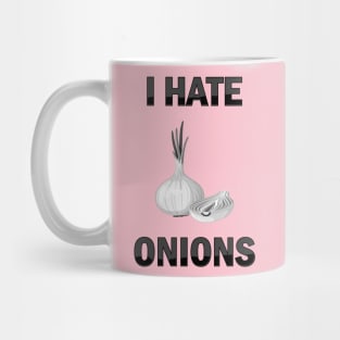 I Hate Onions, I Hate Heart Onions, I Hate Red Onion Mug